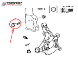 Suspension Arm Bolt - Shock Absorber Top Bolt - Front - MR-S