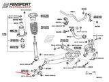 Trailing Arm Bush Nut - Rear - Celica 140 &amp; 190 T Sport