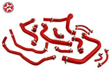 Radiator Coolant Silicone Hose Kit - Stoney Racing - MR2 MK1 AW11 - Red