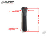 Longer Wheel Stud - 65mm - Toyota Thread M12x1.5 - dimensions