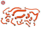 Radiator Coolant  Silicone Hose Kit - Stoney Racing - Celica ST185 - Orange