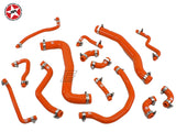 Radiator Coolant Silicone Hose Kit - Stoney Racing - Celica ST205 - Orange