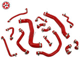 Radiator Coolant Silicone Hose Kit - Stoney Racing - Celica ST205 - Red
