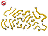 Ancillary Coolant & Breather Hose Kit - Stoney Racing - MR2 Rev 1 & 2 Turbo - Yellow