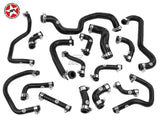 Ancillary Coolant & Breather Silicone Hose Kit - Stoney Racing - MR2 MK2 Rev 3+ NA - Black