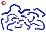 Ancillary Coolant & Breather  Silicone Hose Kit -Stoney Racing - MR2 MK2 Rev 1 & 2 NA - Blue