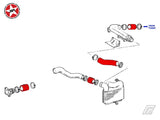 Intercooler Silicone Hose Kit - Stoney Racing - MR2 Turbo Rev 1 & 2 - Diagram