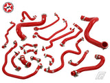 Radiator Coolant & Breather Silicone Hose Kit - Stoney Racing - Celica T Sport 2ZZ-GE - Red