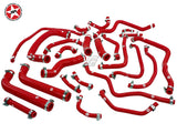 Radiator Coolant & Breather - Silicone Hose Set - Stoney Racing - MR-S ZZW30 - Red