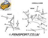 SuperPro - Rear Trailing Arm Bush Kit  - Corolla AE86 - SPF0980K