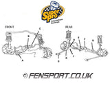 SuperPro - Front Wishbone - Front Poly Bush Kit - Celica ST182 & GT4 ST185 - SPF1435K